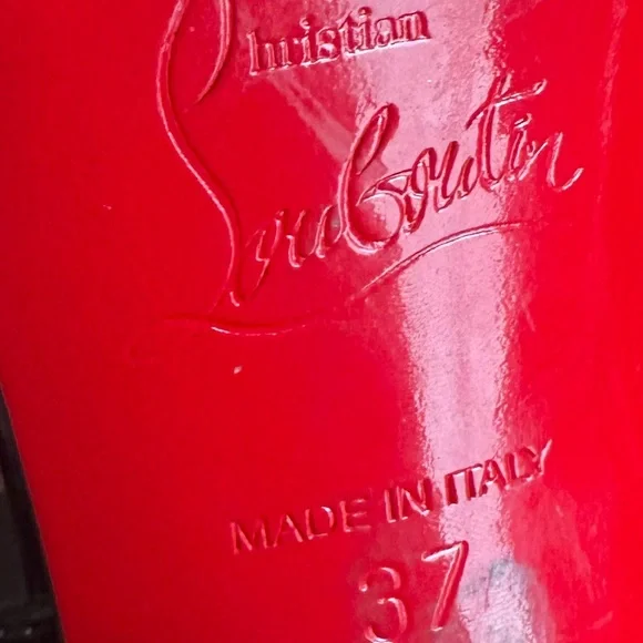 Christian Louboutin Ziggoo 100mm patent spike pointed toe heels RETAIL 1,300 - Picture 8 of 8